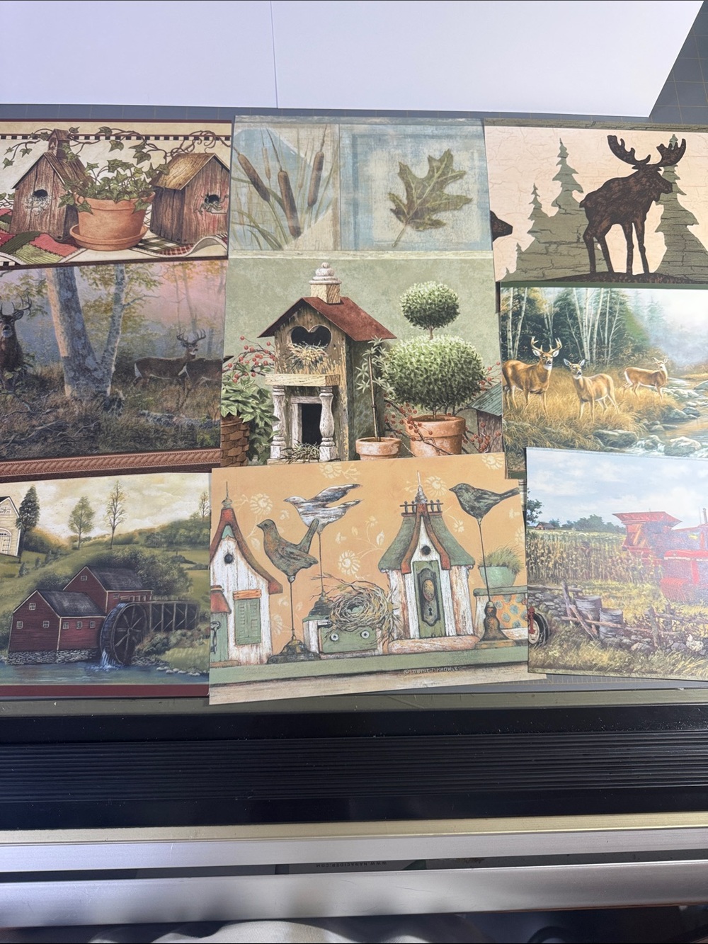 Rustic Collection of Wallpaper Pieces for Junk Journaling or Crafting - 63 pages